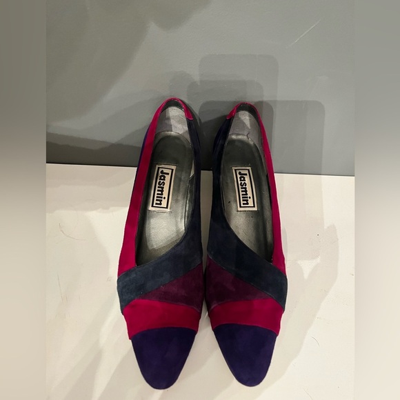 Jasmine Shoes - Vintage Suede Multicolor Pump jasmine